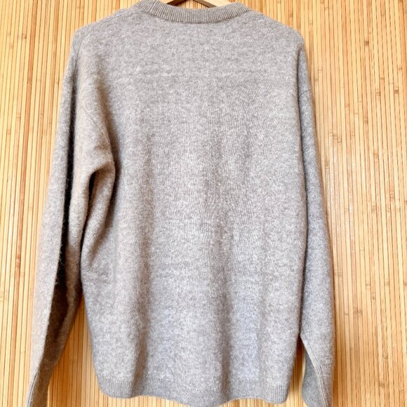 & Other Stories Oversized Sweater - Beige/Oatmeal Size XS - Picture 3 of 7